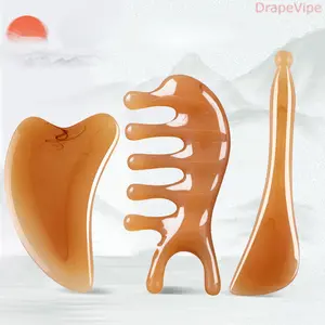 3-Pack Resin Facial Gua Sha Nose Sculpting Tool — Mini Nose Bridge Scraper & Acupressure Massage Wand for Face, Ear & Meridian Therapy, Portable Beauty Scraping Stick for Home Spa, Contour Lifting, Improve Circulation, Daily Relaxing Self‑Care Tool