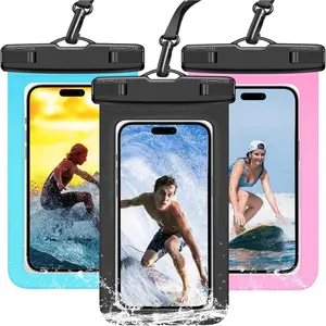 3 pack waterproof phone pouch IPX8 universal waterproof case dry bag phone protector for iPhone 15 14 13 12 11 pro Max Plus Xs XR x 8 Galaxy S23 S22 S21 S20 pixel up to 7.5 "(multicolor 3)