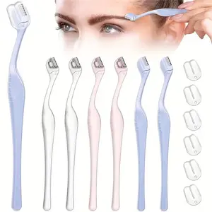 Mini Portable Facial Trimmer for Women, 0.1mm Stainless Steel Eyebrow Razor, Lip Hair Removal Tool with Protective Cover, Essential for Sensitive Skin, Facial Tools