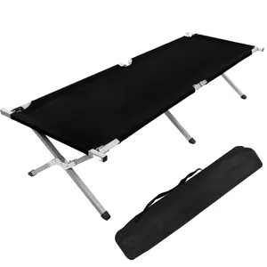 Folding Camping Cot with Storage Bag for Adults, Portable and Lightweight Sleeping Bed for Outdoor Traveling, Hiking, Easy to Set up