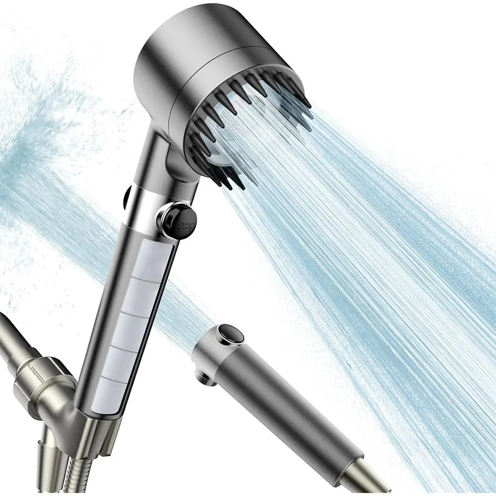 High Pressure Handheld Shower Head with Filter, Handheld Showerhead with On/OFF Switch for Pets Bath, Bathroom Shower Equipment