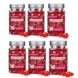 GALHJCZ 6 bottles Hair Vitamin Capsule, Moroccan Argan Moisturizing Leave-in Hair Care Oil, Hair Products for Women&Men, Naturalhair,Christmas gift