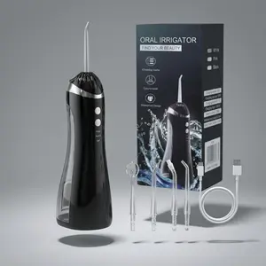 Cordless Water Flosser for Teeth | Portable Oral Irrigator Rechargeable IPX6 Waterproof Dental Care Kit lightweight handle flosser cordless battery