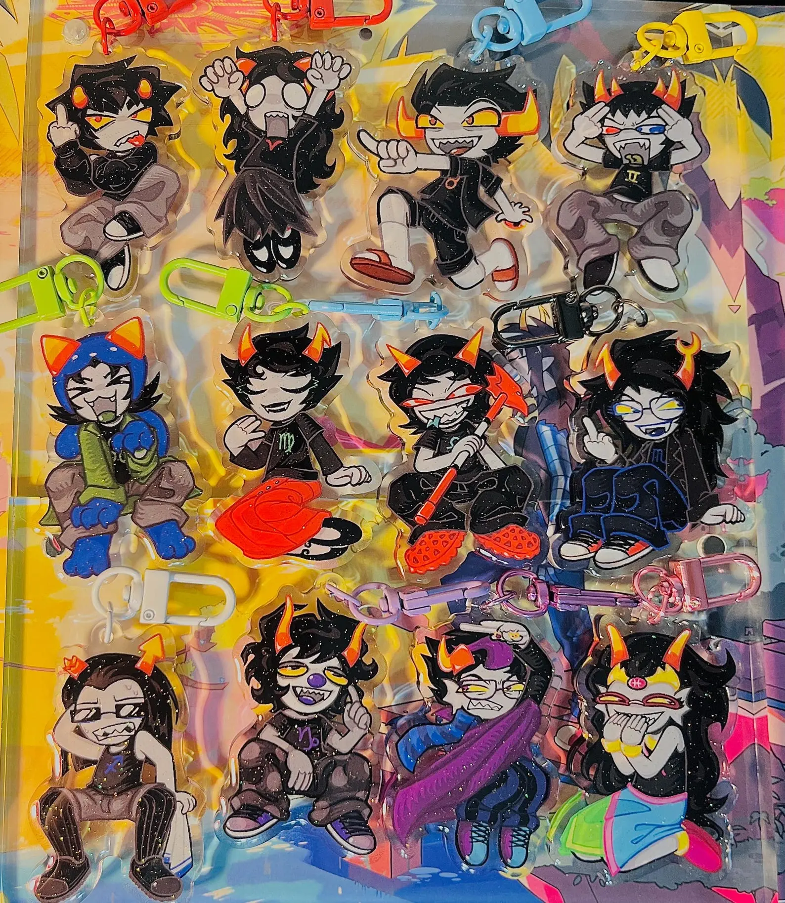 Homestuck Troll Acrylic Keychains