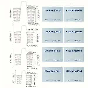 [Silicone Anti-Snoring] 4pcs Reusable Silicone Anti-Snoring Device | 4 Different Sizes, 8 Cleaning Pads, Nasal Sinus Expansion Relief - Simple Solution for Nasal Snoring, Ventilation Anti-Snoring Nose Clip