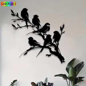1pc Bird Metal Wall Art,Bird Statue Mural, Ideal Gift for New Year, Easter, Bird Decor Enthusiasts, Rust-Resistant Metal Wall Decor Wall Sculptures, Perfect for Garden Fence & Living Room Wall, Unique Home Decor