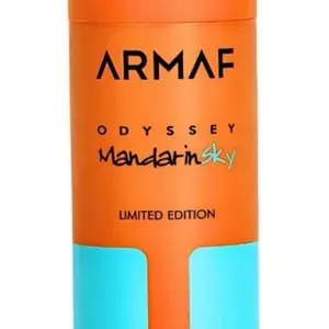 Armaf Mandarin Sky Odyssey Perfume Spray 6.8oz Limited Edition for Men Citrus Fresh Fruity Scent 200ml Bottle Made in UAE