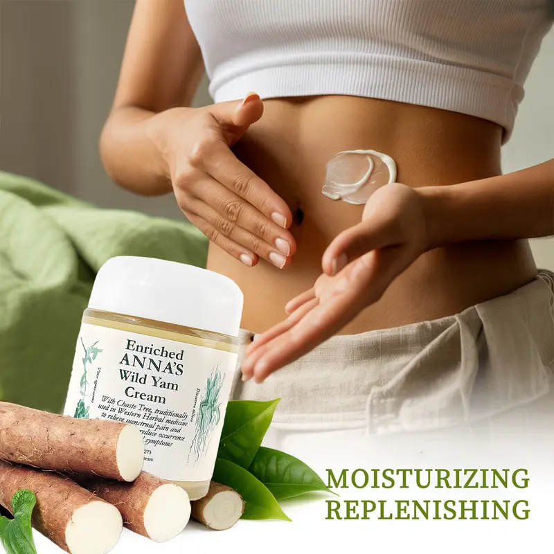 Wild Yam Cream - 10g Topical Enriched Cream for Women's Hormone Balance & Perimenopause Support - Natural Plant Extracts, Moisturizing Formula, Non-Greasy