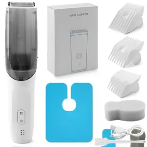 Children's Electric Hair Clipper Professional Hair Trimmer with Automatic Suction Function,Low Noise Electric Trimmer, with Comb And Limit Comb, USB Charging,  Holiday Gift Use for Teenagers Children