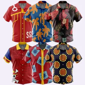 Monkey D. Luffy One Piece Anime Hawaiian Shirt | Cool Summer Anime Vibes for Men & Fans