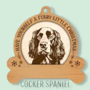 Cocker Spaniel Personalized Funny Ornament