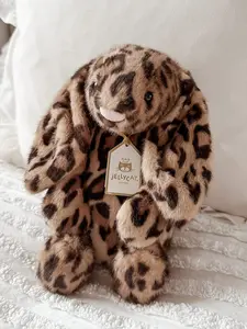 Jellycat Cobblehop Bunny Ruby Leopard Plush with Dust Bag – Exclusive Rare Stuffed Rabbit, Soft Collectible Bunny Toy for Kids, Nursery Decor & Plush Lovers, New With Tags, US Stock