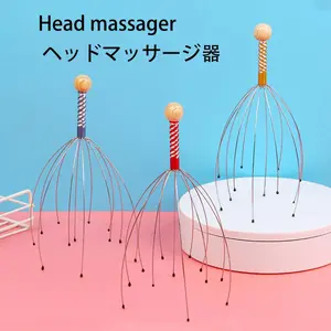 2 Handheld Head Massagers, Stress Relief Scalp Massager for Office Use, Portable Stainless Steel Head Relaxation Tool