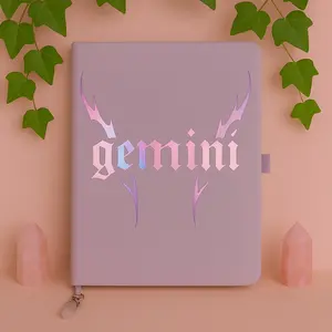 Gemini Zodiac Journal w/ Crystal Bookmark