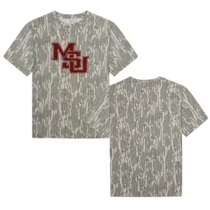 Mossy Oak MS Red Mississippi Original Bottomland Camouflage Camo T-Shirt – Soft & Breathable Tee