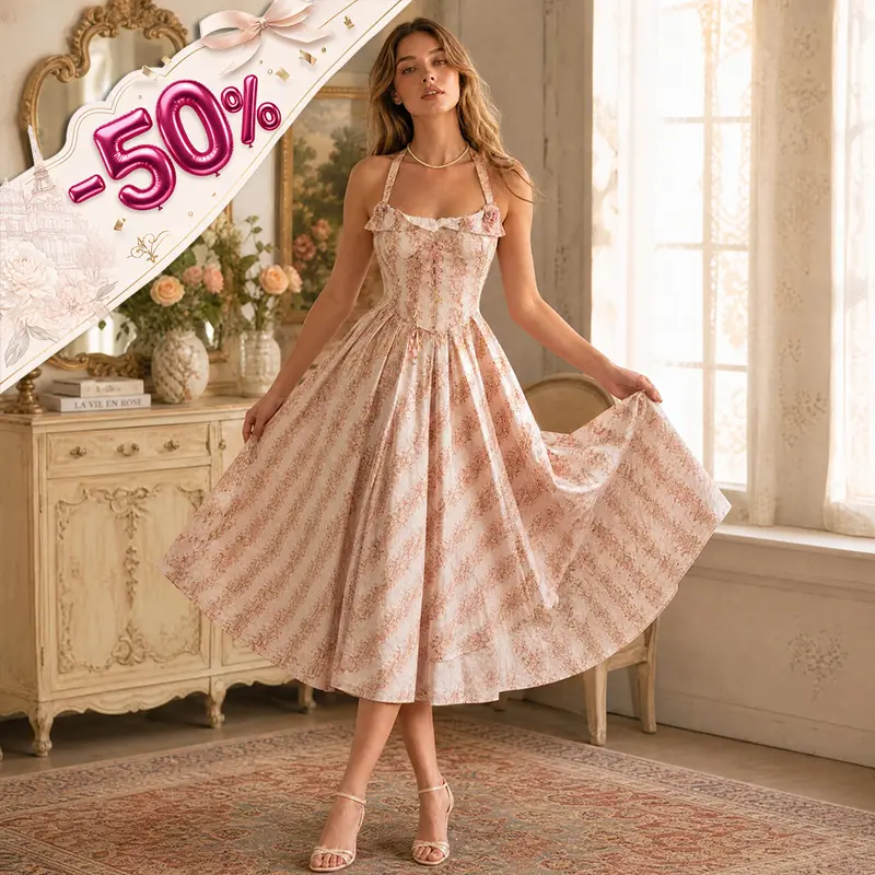 Enchanted Rose Corset Dress-LuminaVenus graduation sundress birthday birthday  maxi dress summer dresses pink dress