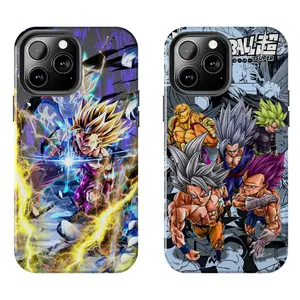 DragonS BallS Saiyan Warrior Legacy Phone Shell - Powerful Lightning Strike Graphic Case Compatible with iPhone 7, 8, X, 11, 12, 13, 14, 15, 16 17 & Samsung Galaxy S21, S22, S23 & S24 S25 series