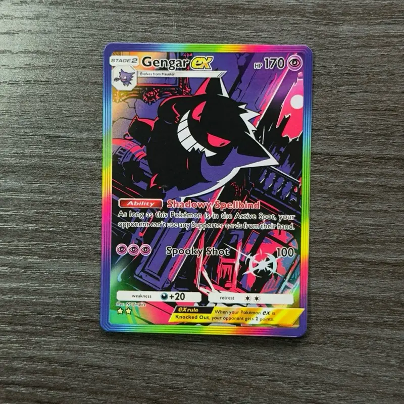 Gengar Ex Full Art (Rainbow Rare) - Fan Made Art Card - Pokémon TCG Pocket Proxy