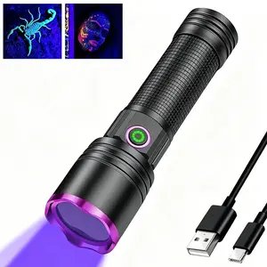 1PC UV Light Flashlight 365nm, Black Light Ultraviolet Flashlights, for Resin Curing Fishing, Dry Glue, Fluorescent, Scorpion, Rockhounding, Pet Urine Detector
