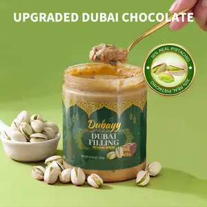 Upgraded Dubai Chocolat 10.58oz - Real 30% Pistachio Content with Silky Chocolate, Crispy Kataifi & Cocoa Chunks,  Quality Ingredient Gourmet Treat for Toast & Dessert or Eating Straight