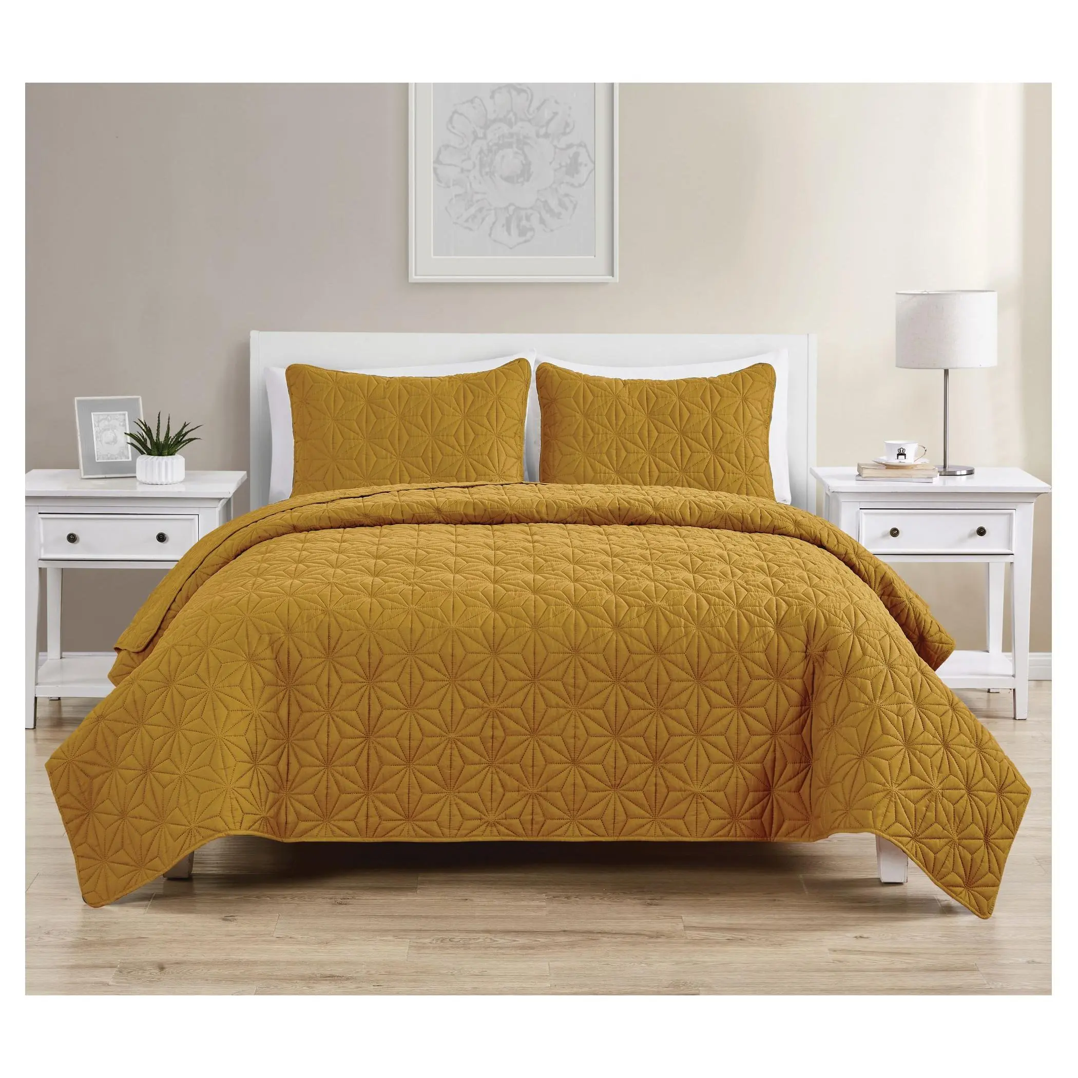 VCNY Home Kaleidoscope Embossed Quilt Set, King VCNY Home Kaleidoscope Embossed Quilt Set, King