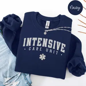 ICU T-SHIRT Or Sweatshirt , Intensive Care Unit Nurse t-shirt, Critical Care Nurse shirt Icu Crew  Unisex Womenswear Creweck