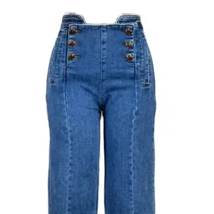 Melissa Button Jeans - Women's Fashion Bottoms with Unique Button Design in Womenswear Category