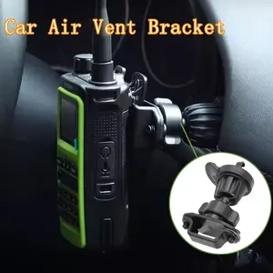 Handheld Walkie Talkie Vent Mount Holder, Car Air Vent Handheld Mic Clip-On Stand, Stable Quality, Two-Way Radios Accessories ,Ham CB Radio Microphone Mic Hanger Holder for Motorola Cobra BaoFeng Handheld Walkie Talkie CB Speaker Mic
