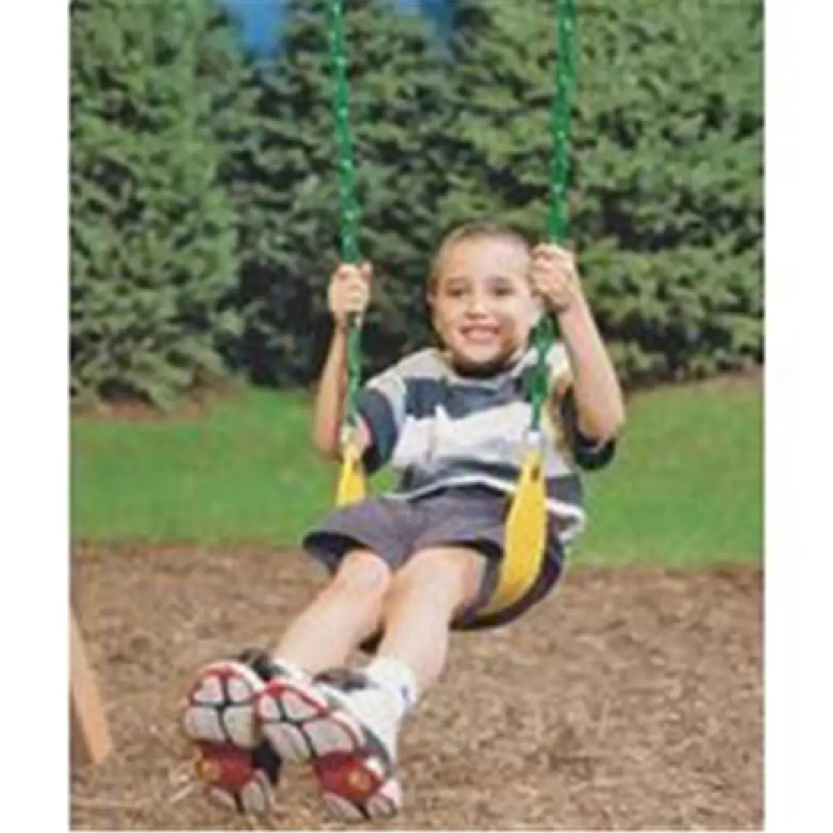 Playstar PS-7948 Dog Swing Seat Playset - 10-Year Durability, Heavy-Duty Welded Chains, Soft Rubber-Coated Belt, Easy Hanging for Canine Soaring Fun