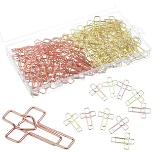 100 Pack Heart  Paper Clips,  and Rose   Study Supplies Christian Gifts for Women Office School Supplies Faith Decorative Binder Clips Bookmarks