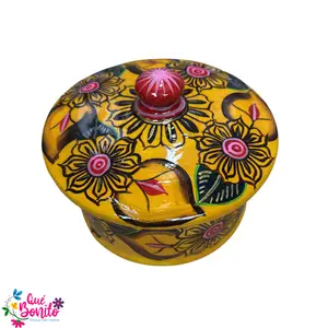 Tortilla Warmer Hand Painted with Lid