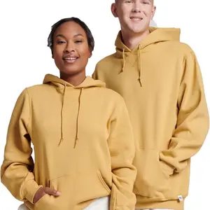 Russell Athletic Unisex Dri-Power® Hooded Sweatshirt Long Sleeve Cotton Menswear Comfy Stylish Winter Wear Plain Classic Pullover - Casual