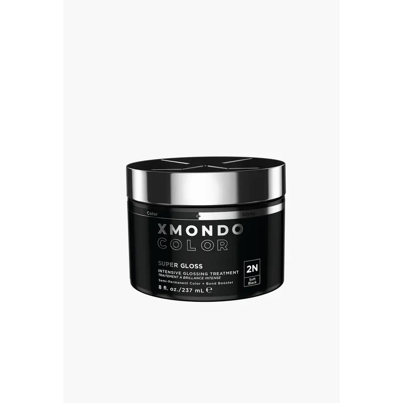 Super Gloss 2N Soft Black Intensive Glossing Treatment Black Hair Dye Hair Dye Color