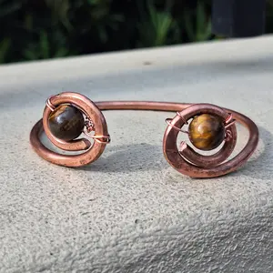 Copper and Tigers eye Bracelet - Pulsera de Cobre y Ojo de Tigre