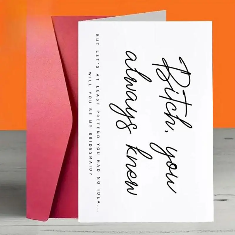 Will You Be My Bridesmaid Card, Bridesmaid Proposal Card, Letter Box Bridal Party Proposal Favour Card, Gift for Bridesmaid