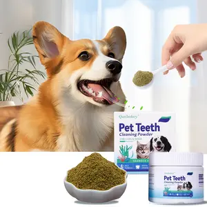 Dog Dental Powder - Teeth Cleaning Powder for Dogs - Dental Powder for Dogs - Dog Dental Care - Plaque & Bad Breath Off Powder Dog - Dental Care Supplies for Small - Medium - Large Dogs teeth clean plaque Dental Hygiene Probiotic Bundle for Dogs