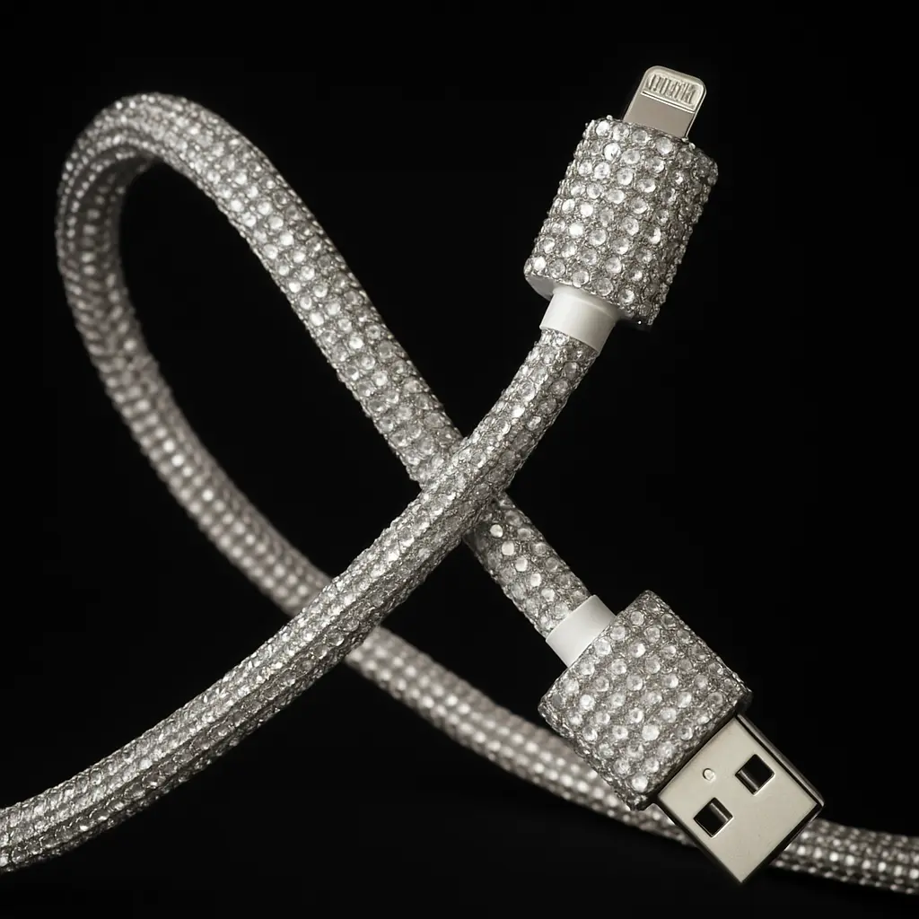 Sparkling Diamond Charger-High Speed USB-C to Lightening