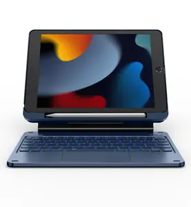 Dexnor for iPad 9th Generation Case with Keyboard Floating Cantilever Magnetic Stand Multi-Touch Trackpad Backlit Pencil Holder Magic Style Keyboard Case for iPad 9th/8th/7th Gen 10.2 inch