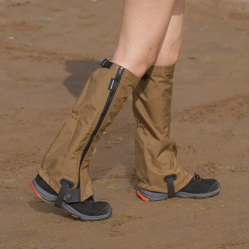 Outdoor hiking ice glacier snow long snow gaiters