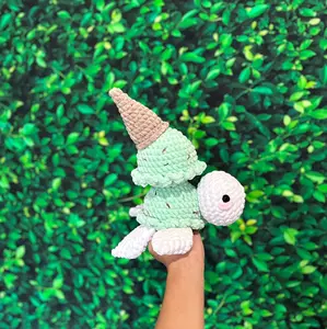 Crochet ice cream turtle