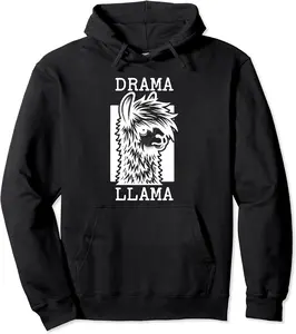 Emo Drama Llama Unique Graphic Design Pullover Hoodie - Terrancecar Shop 51B0D7699ZPT