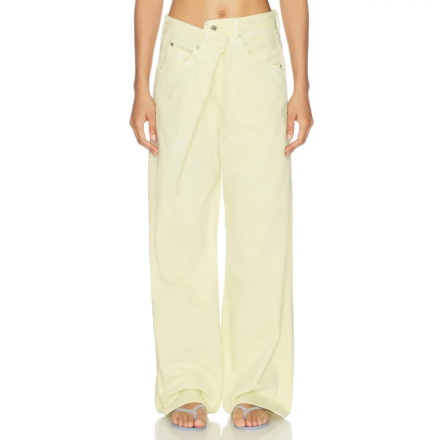 AGOLDE Vana Jeans in Lemon Zest