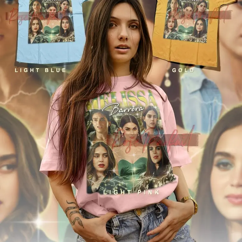 MELISSA BARRERA Retro T-shirt - Melissa Barrera Long Sleeve Shirt, Melissa Barrera Homage Shirt, Melissa
