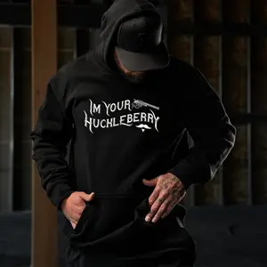 Huckleberry Western Gun Hoodie, I’m Your Huckleberry Outlaw Hoodie