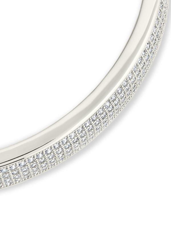 Sterling Forever Nessa CZ Bangle Bracelet