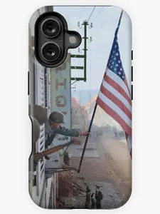Captain Thomas H. Garahan, 'Easy' Company - France, 1945 iP Case, Pride of America Phone Case, Gift for Patriots, Mom, Dad, Family, Friend - iP Xr, 11, 12, 13, 14, 15, 16, 17, S21, 22, 23, 24, 25 - Tough Case, MagSafe Case, Phone Case