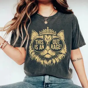 Comfort Colors® Princess Donut Tee, This is an OUTRAGE shirt, Dungeon Crawler Carl Goddammit Donut Gold