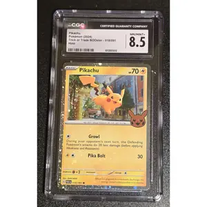 Pikachu Trick or Trade BOOster, 018/091, Cosmo Holo