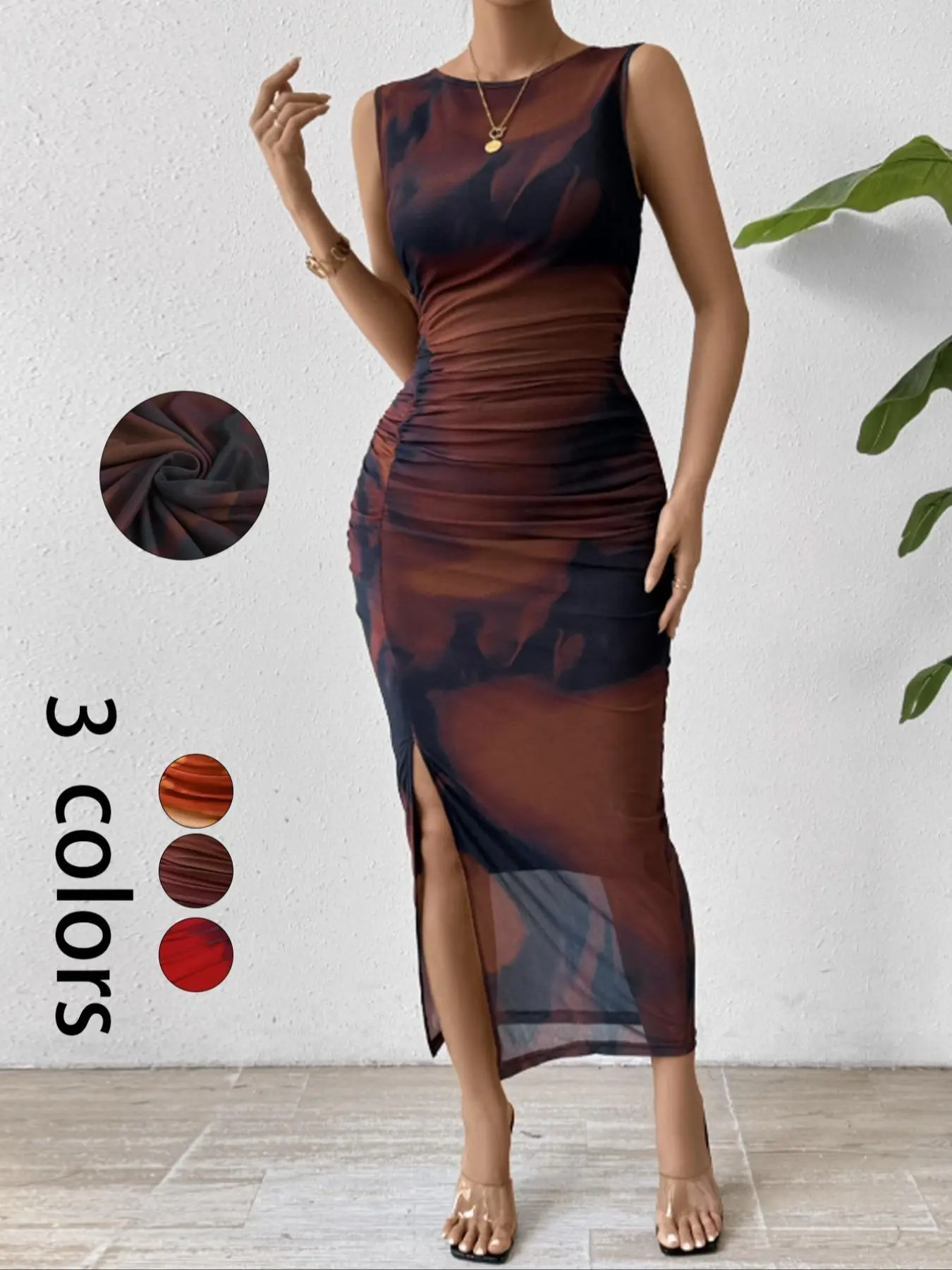Women's Tie Dye Print Bodycon Fit Dress, Fashion Casual Sleeveless Dress for Party Club Dating Wear, Women Dress for Summer, Womenswear - TikTok Shop Women's Tie Dye Print Bodycon Fit Dress, Fashion Casual Sleeveless Dress for Party Club Dating Wear, Women Dress for Summer, Womenswear - TikTok Shop
