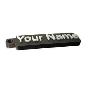 Custom Keychain - Personalized with "Your Name" Text Design